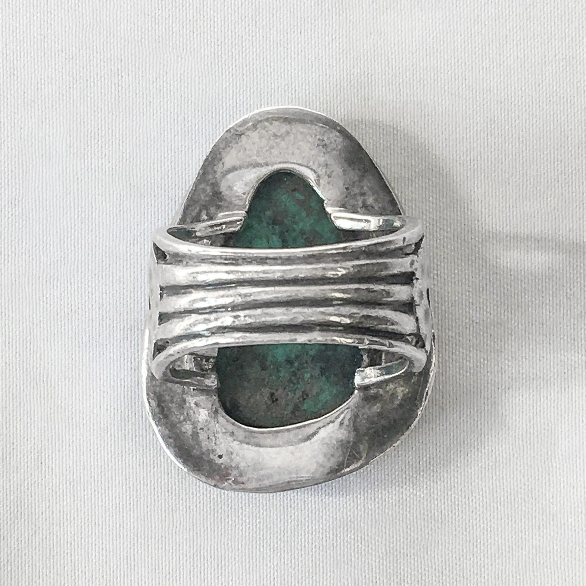 Vintage 925 India SILPADA Turquoise Stone Ring, Statement Ring, Vintage Silver Ring, APPROX. Size 7.75