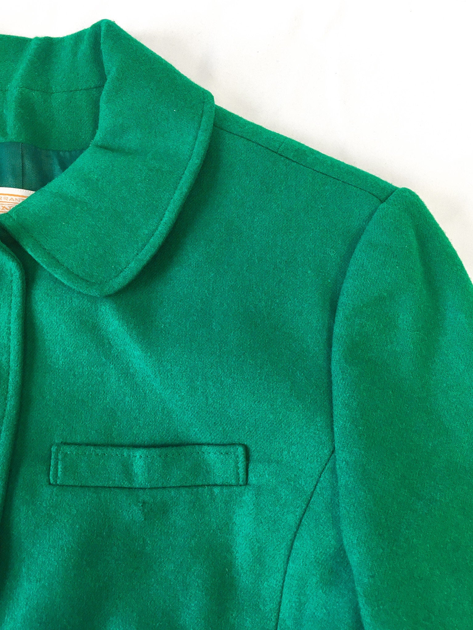 Vintage 90s Pendleton Wool Green Blazer, 1990s 100% Pure Wool Blazer
