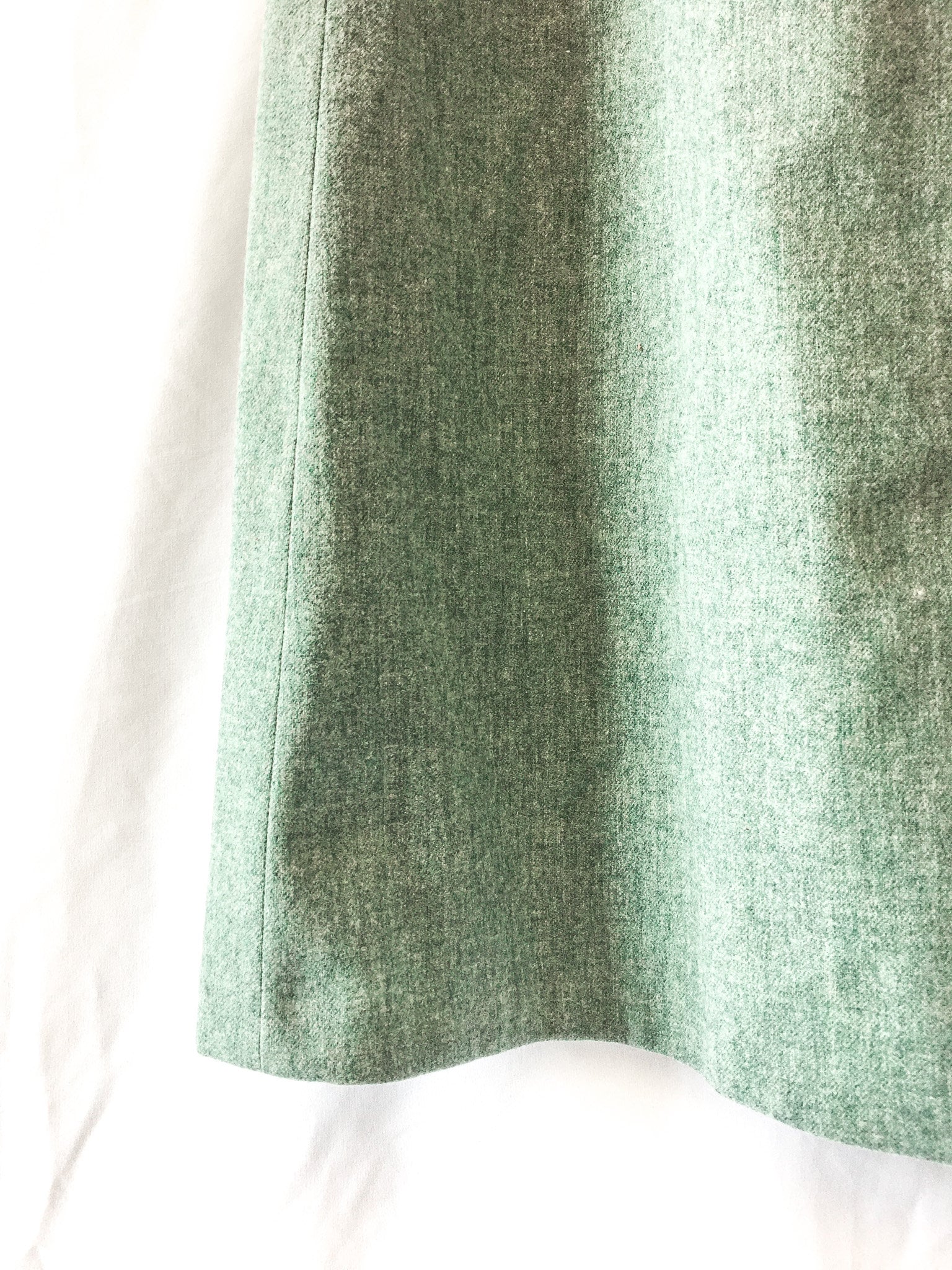 Vintage 80s Pendleton Pastel Blue/Green Skirt, Vintage Sz. 14, 1980s 100% Wool Skirt