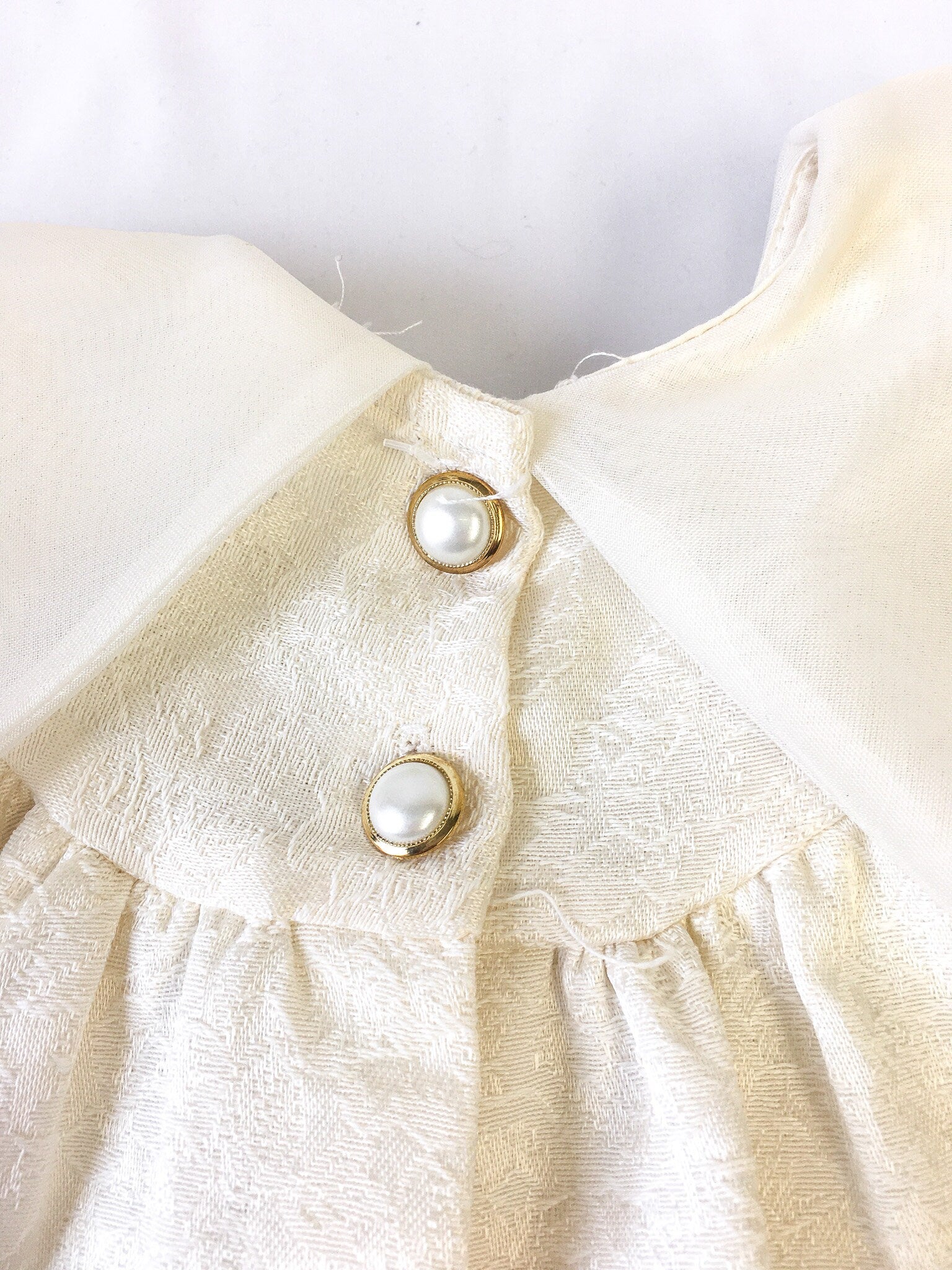 Vintage Melody Kids Cream/Off-White Lace Detailed Dress, Sz. Toddler L, Vintage Children's Elegant Dress