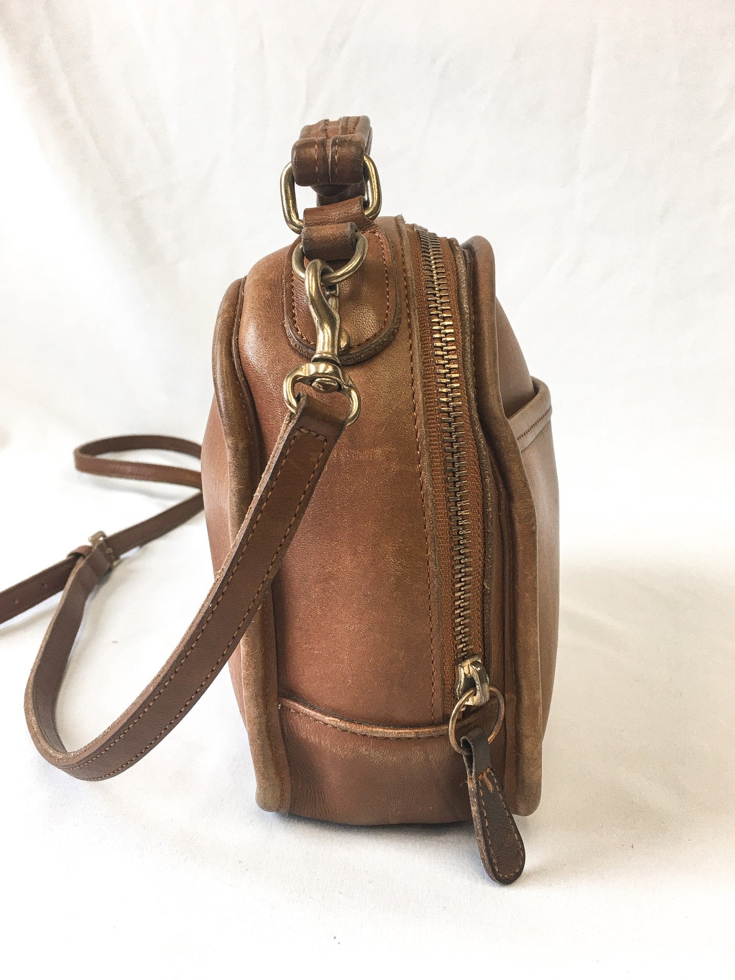 Vintage COACH Brown Leather Classic Lunch Box Top Handle/Crossbody Bag, Style #9991, Vintage RARE COACH Purse