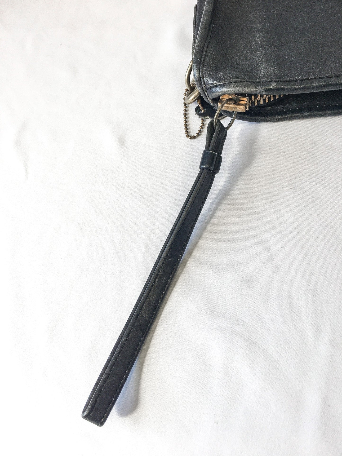 Vintage 70s COACH Leatherware Black "Basic Bag" Double Strap Crossbody, RARE 70s Coach Handbag