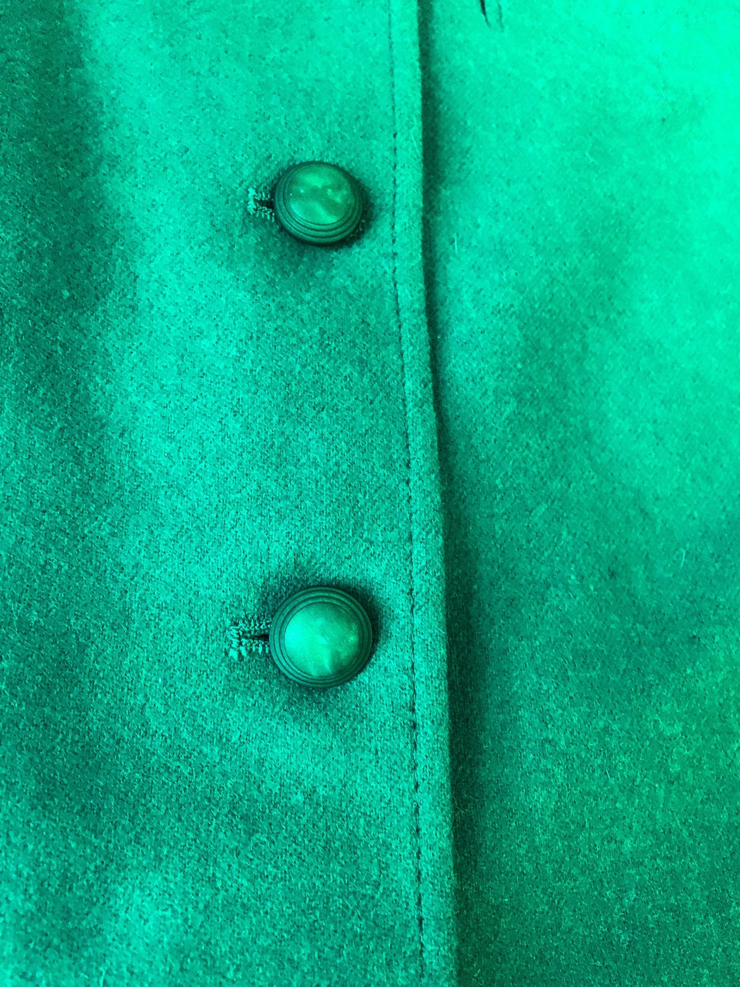 Vintage 90s Pendleton Wool Green Blazer, 1990s 100% Pure Wool Blazer
