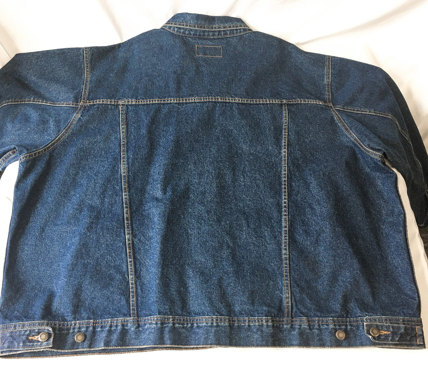 Vintage 90s Wrangler Dark Wash Denim Jacket, Sz. 4X, Vintage Jean Jacket