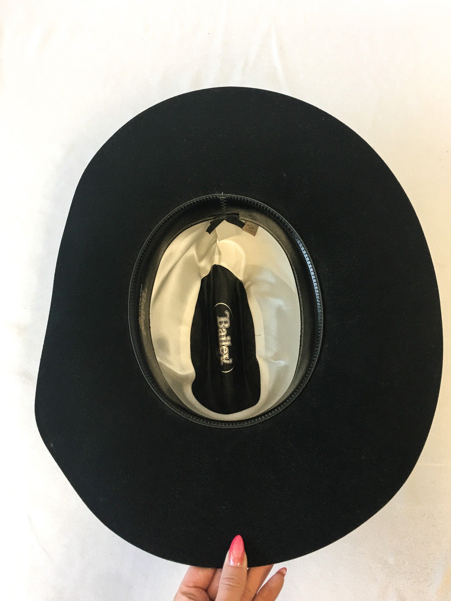 Vintage Bailey's Black 2X Fur Blend Cowboy Hat, Sz. 6 7/8, Vintage Western Hat