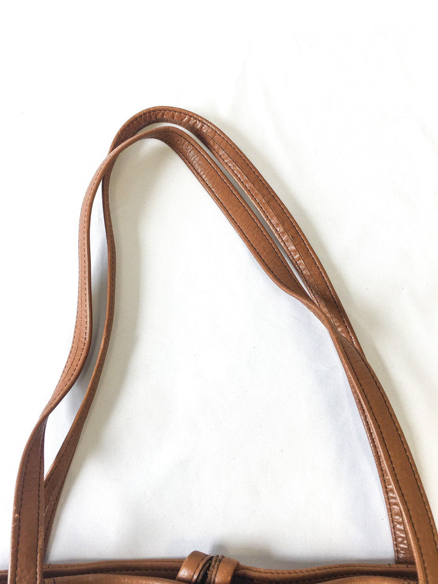 Vintage Boots and Saddle by Colonial Brown Leather Tote Bag, Vintage Leather Handbag