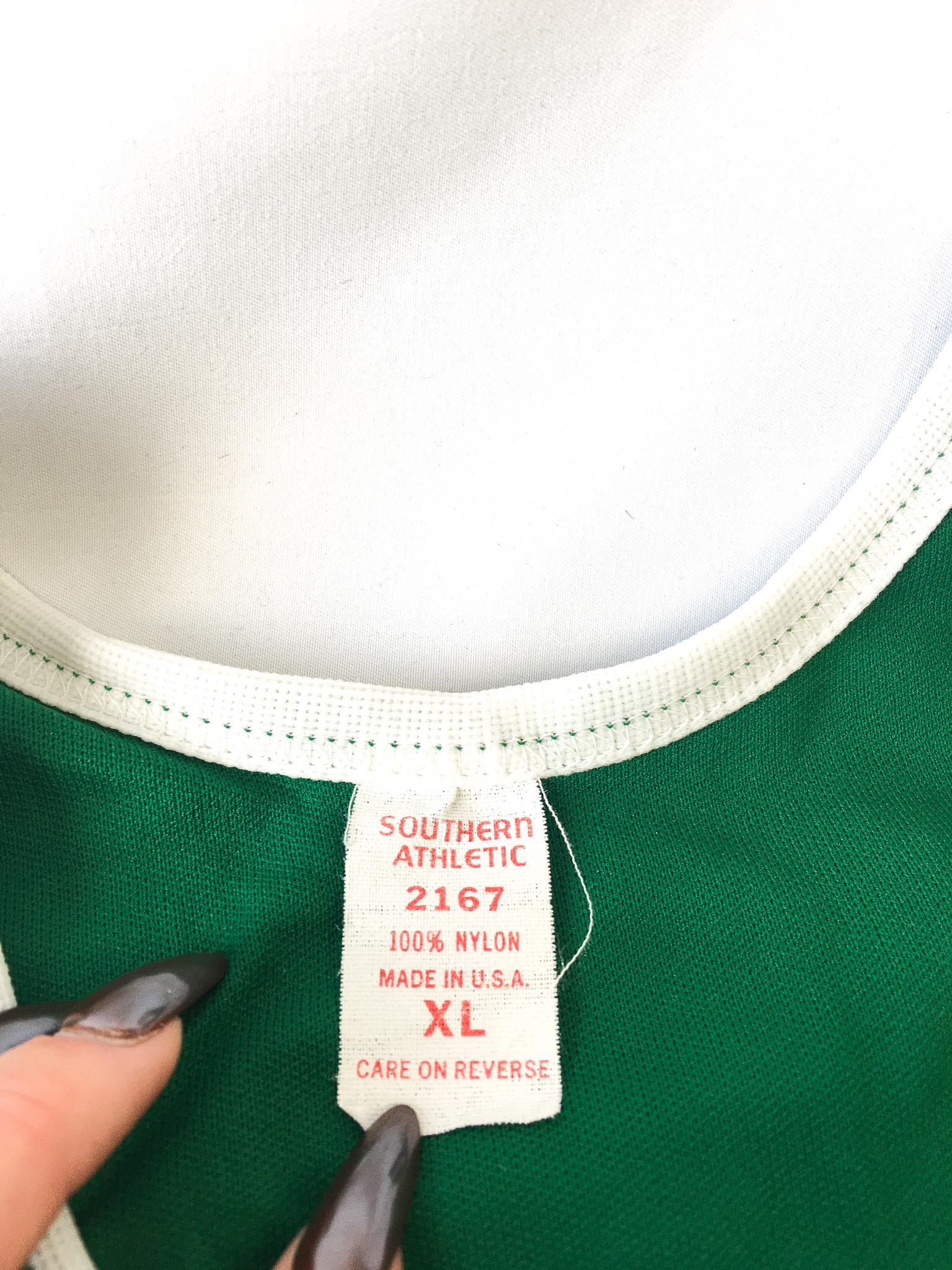 Vintage 80s Seven Up Soda Jersey and Shorts Set, Sz. Unisex XL, Retro Jersey Costume Set