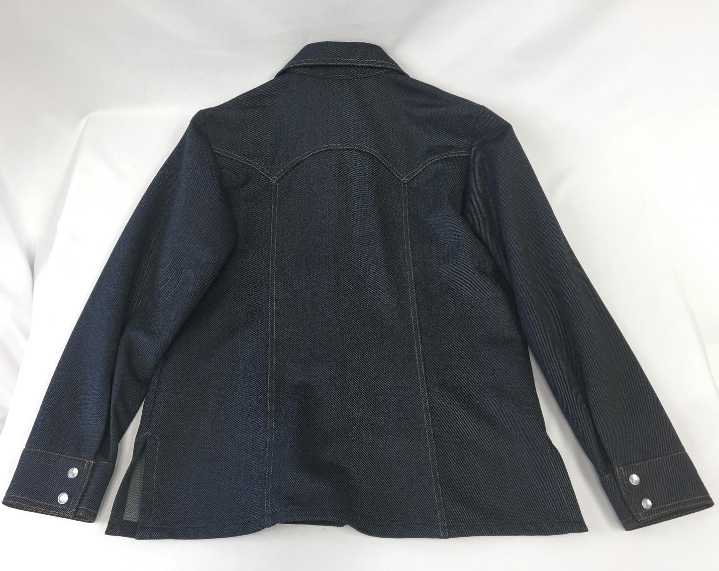 Vintage 60s Levi's Floral Patchwork Dark Wash Button Up, Women's Sz. M, Vintage Western Blouse Top