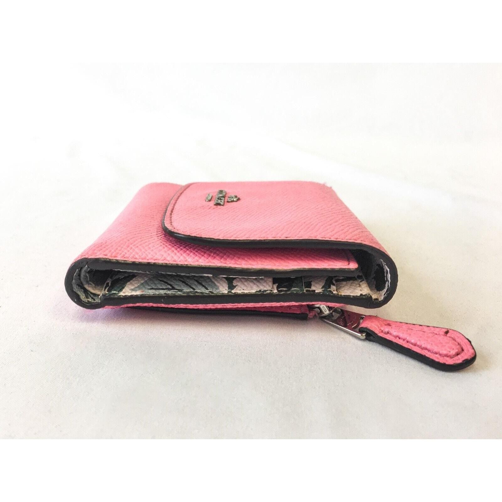 Bubblegum COACH Pink Leather Trifold Wallet