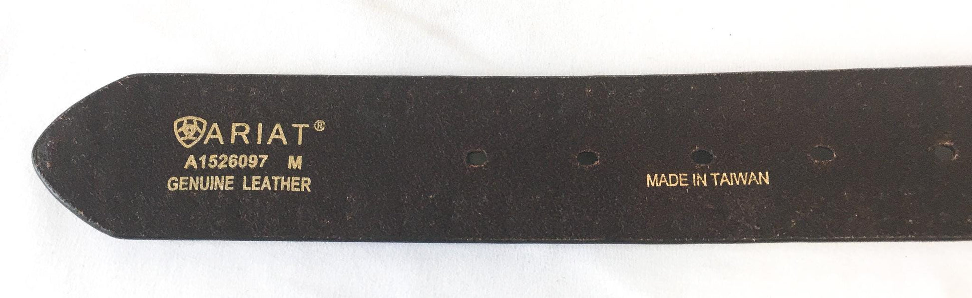 NWT Ariat Serape Copper Rainbow Woven Leather Studded Belt, Women's Sz. M, Vintage Western Belt