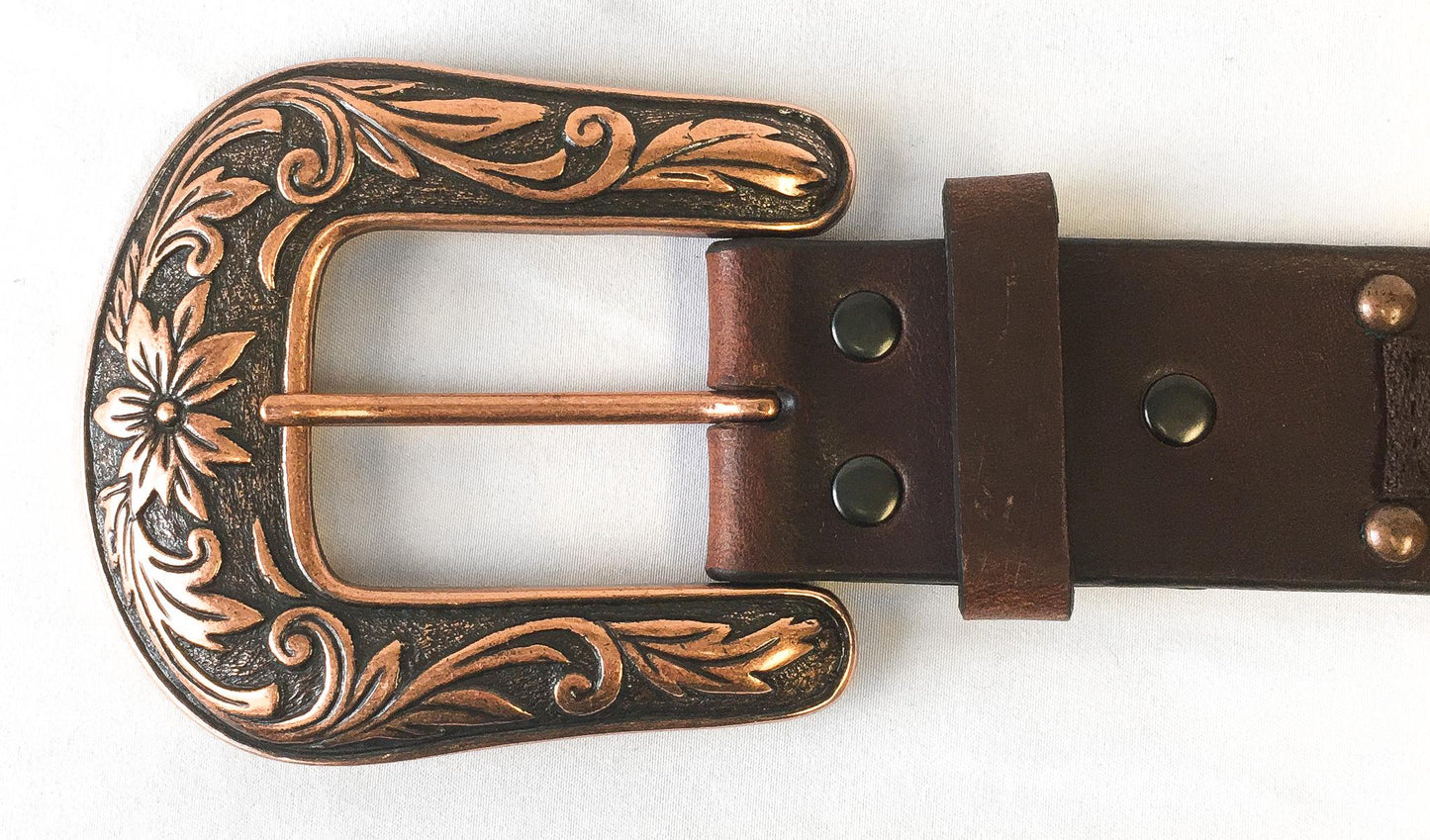 NWT Ariat Serape Copper Rainbow Woven Leather Studded Belt, Women's Sz. M, Vintage Western Belt