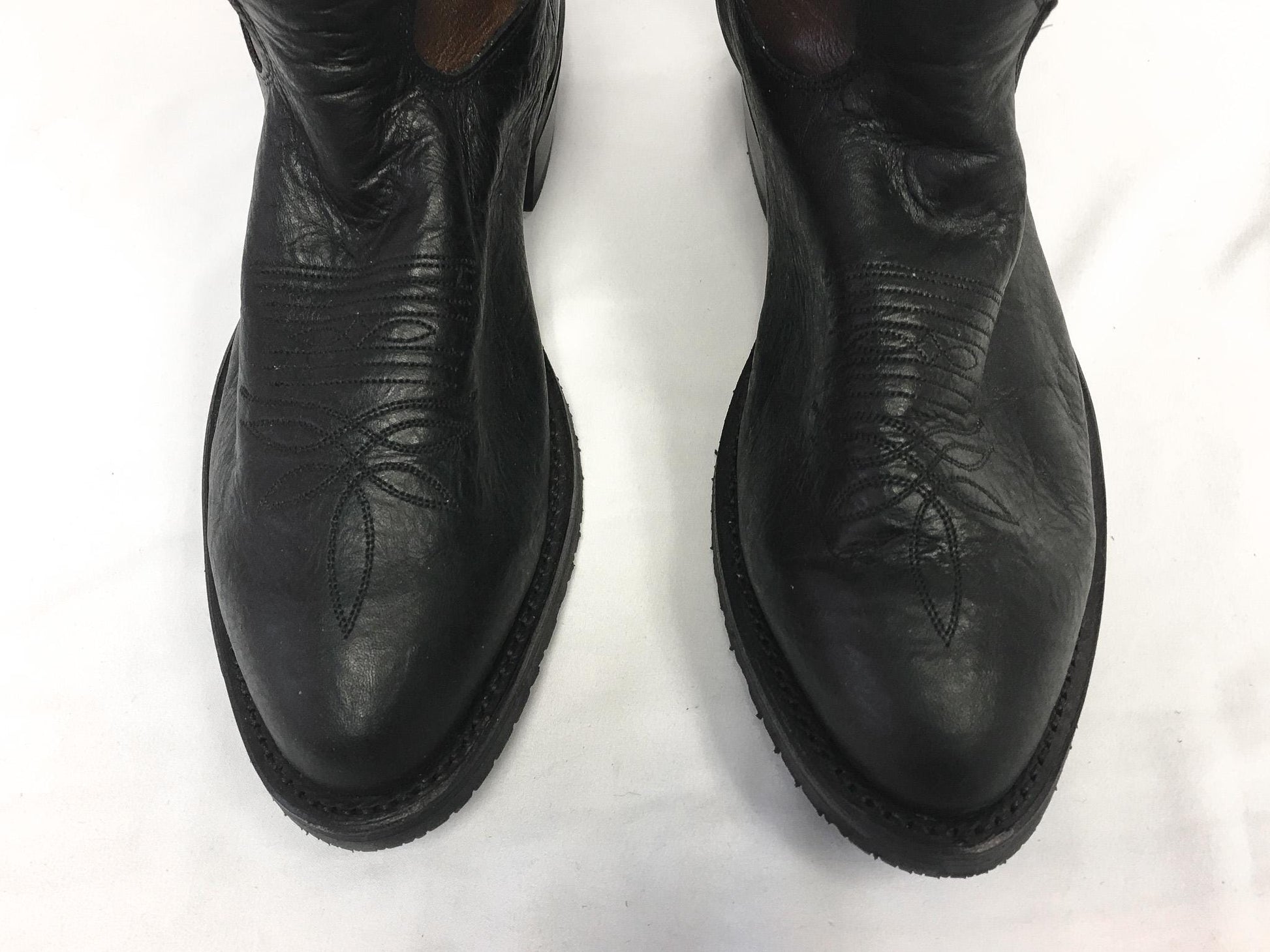 Vintage Tony Lama Fernando Brown and Black Cowboy Boots, Style #0323, Men's Sz. 10EE, Vintage Western Boots