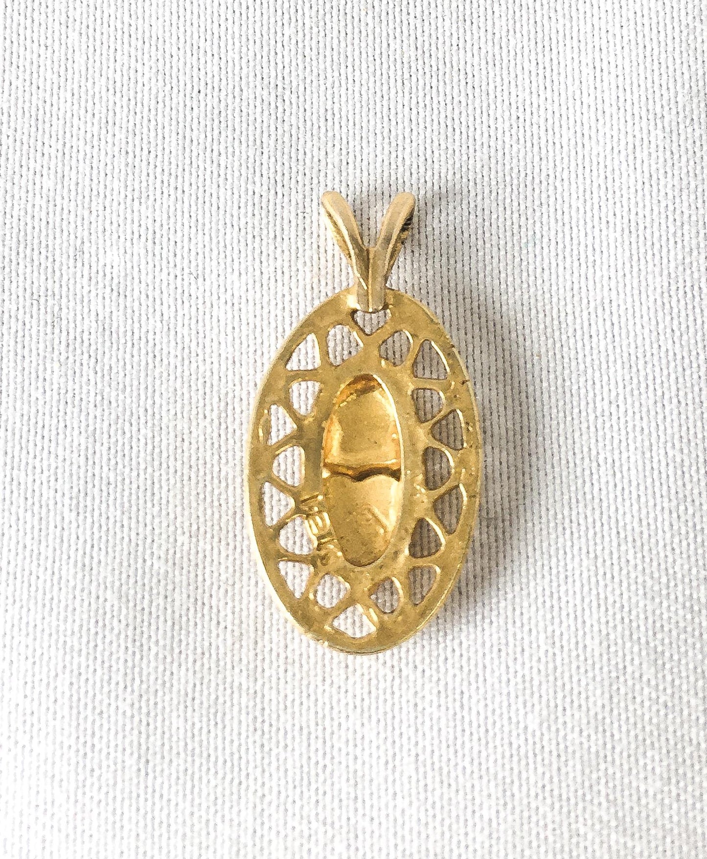 Vintage 12K Black Hills Gold Filigree Leaf Pendant with Stampers Makers Mark, Vintage Black Hills Gold Jewelry
