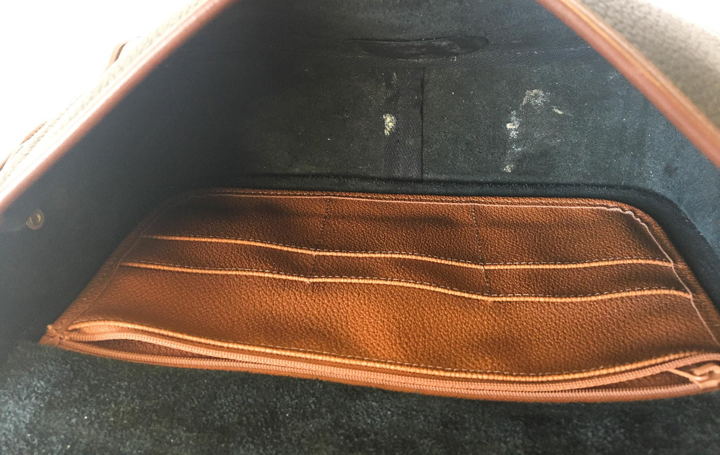 90s Dooney and Bourke Dark Navy (Almost Black) Cedar Leather Carrier Top Handle Crossbody Bag, Vintage Dooney Handbag