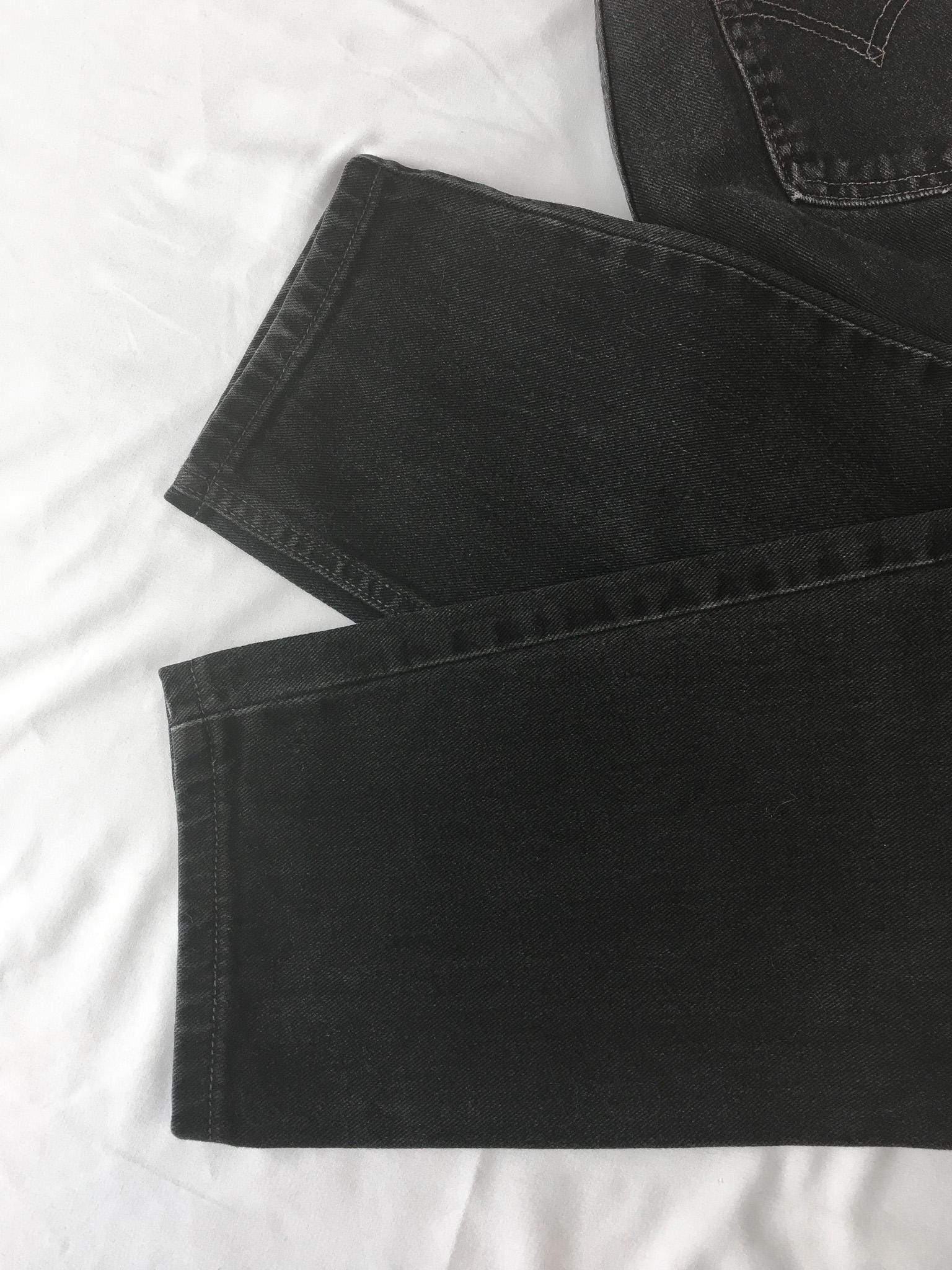 Vintage Levi's 550 Black Straight Leg Jeans, Women's Sz. 29" x 27"