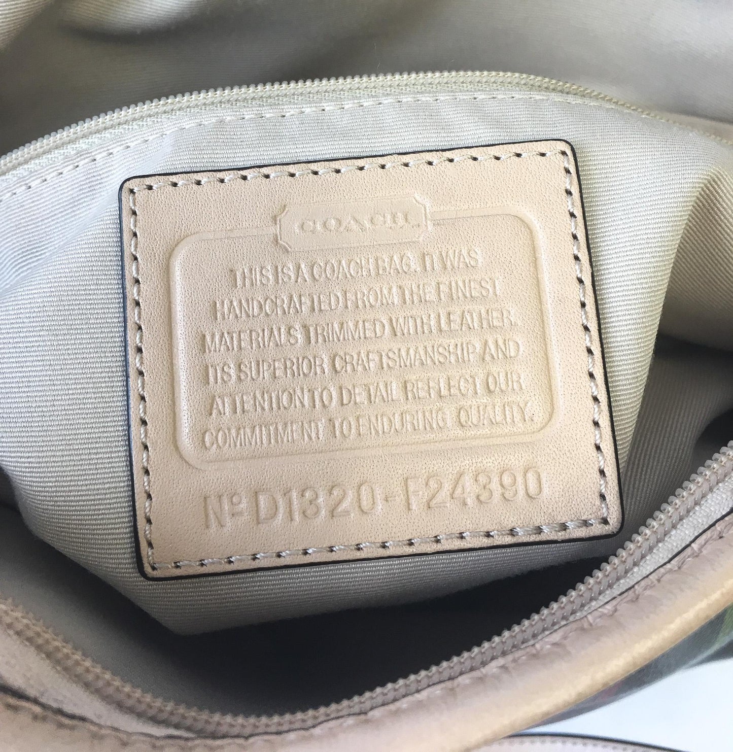 00s Inspired Coach Peyton Tattersall Plaid Brown Leather Crossbody Tote Bag, Style #F24390, Y2K Coach Handbag
