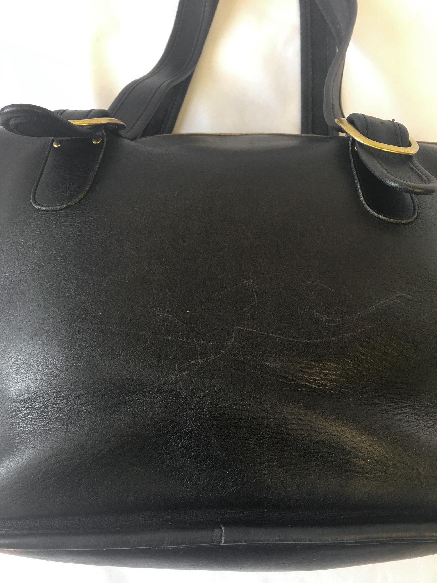 Vintage Coach Leatherware Legacy Black Leather Satchel Shoulder Tote Bag, Vintage Coach Handbag