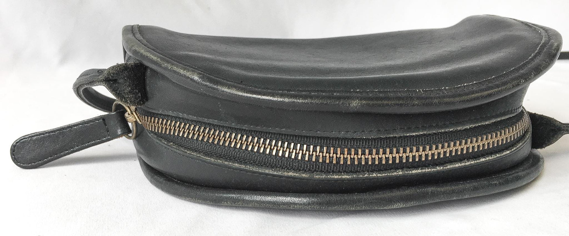 Vintage 70s Coach Leatherware Kimball Black Half Moon Crossbody Bag, Vintage Rare Coach Handbag