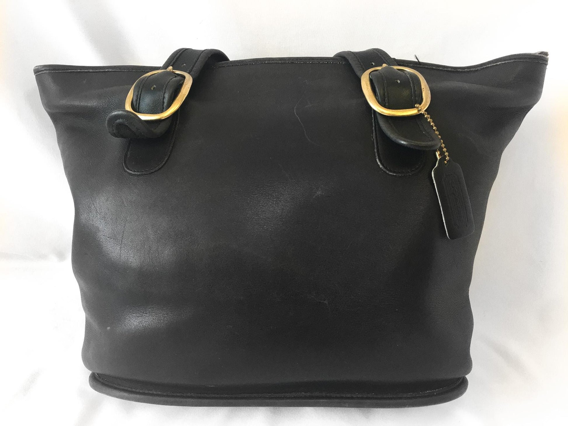 Vintage Coach Leatherware Legacy Black Leather Satchel Shoulder Tote Bag, Vintage Coach Handbag
