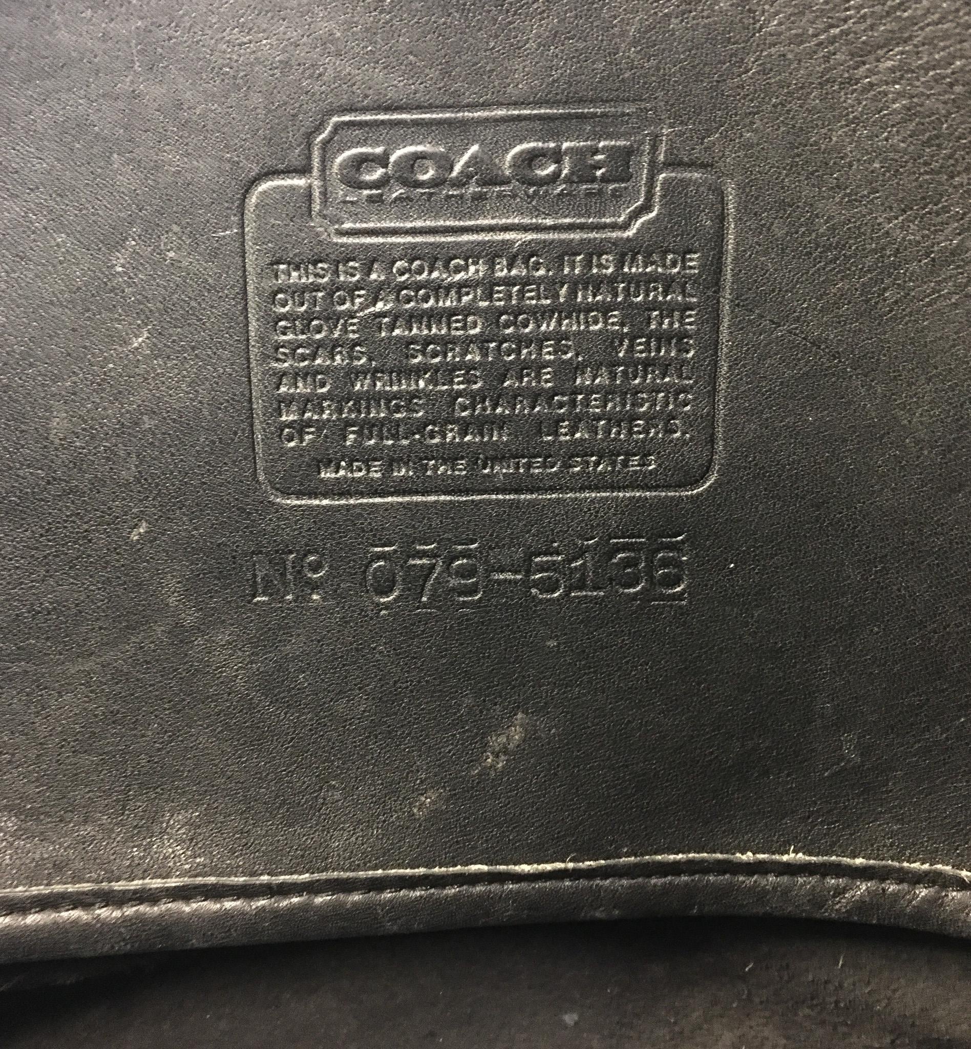 Vintage Coach Leatherware Legacy Black Leather Satchel Shoulder Tote Bag, Vintage Coach Handbag
