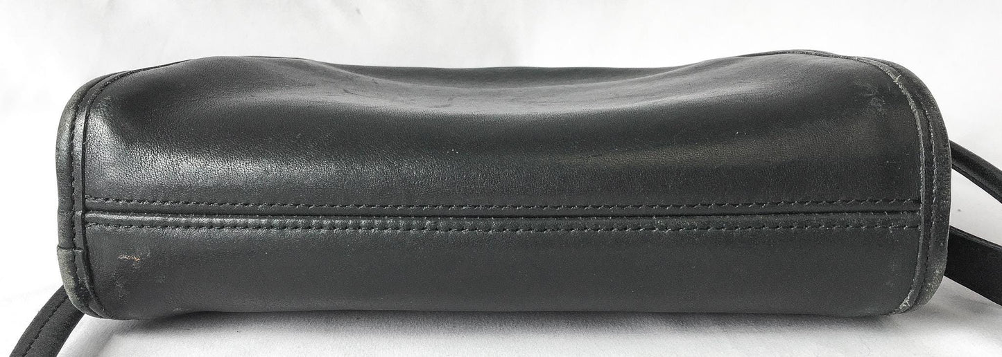Vintage 70s Coach Leatherware Kimball Black Half Moon Crossbody Bag, Vintage Rare Coach Handbag