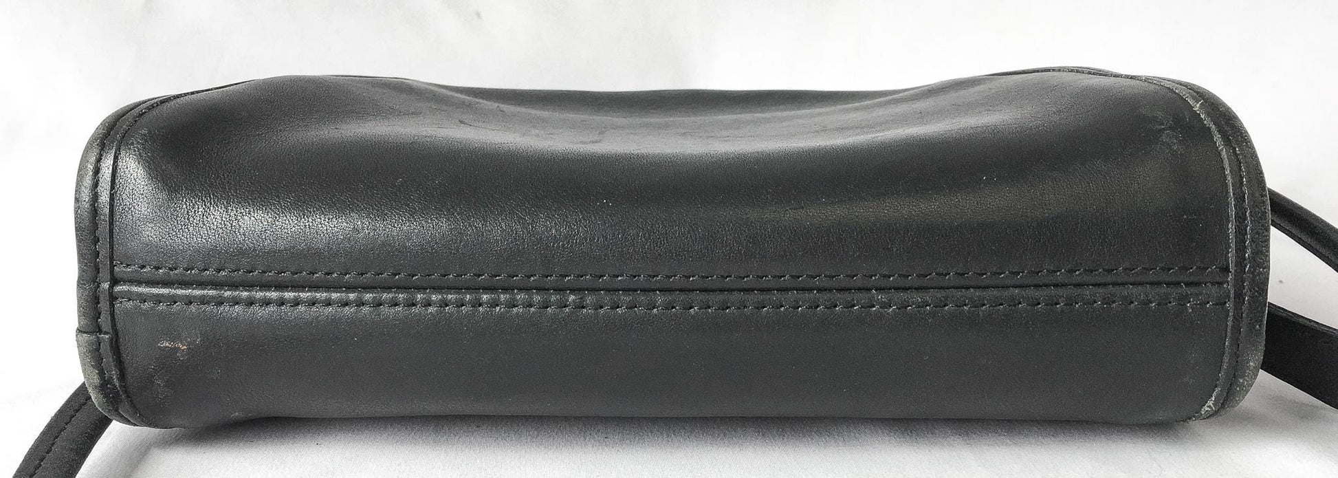 Vintage 70s Coach Leatherware Kimball Black Half Moon Crossbody Bag, Vintage Rare Coach Handbag