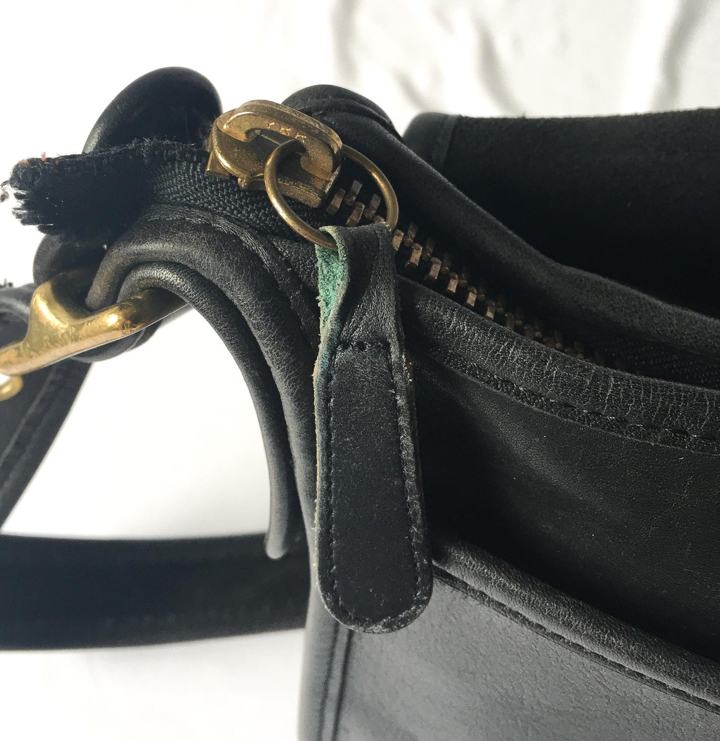 90s Coach Patricia Legacy Saddle Bag Black Leather, Style #9951, 90s Coach Crossbody Shoulder Bag