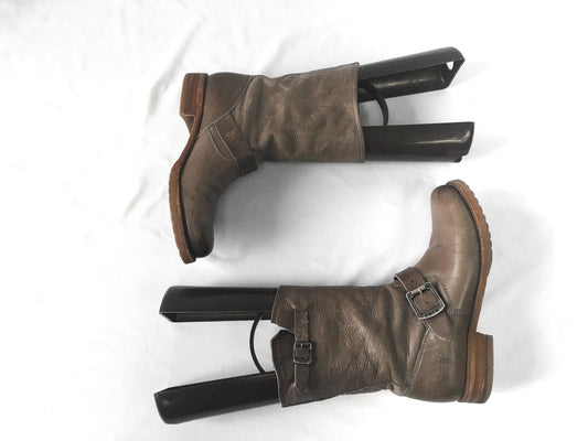 Vintage Inspired Frye Veronica Slouchy Brown Leather Boots, Women's Sz. 7.5B, Vintage Western Boho Boots