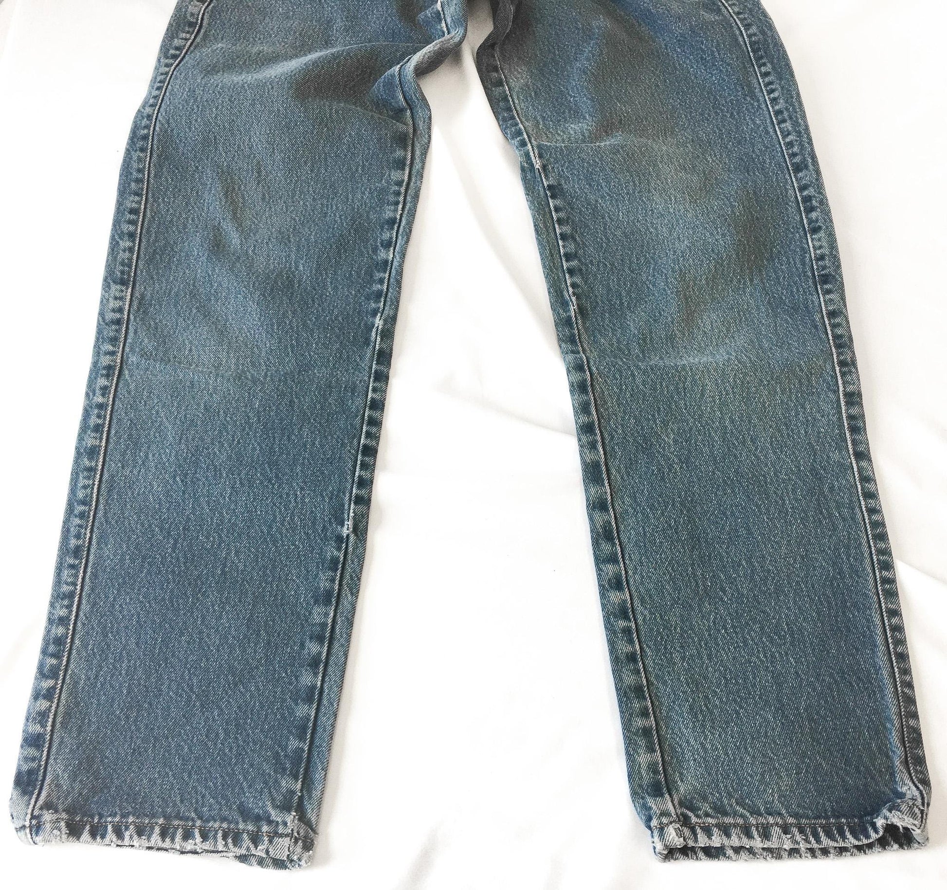 90s Marithe Francois Girbaud Medium Stonewash High Rise Straight Leg/Baggy Jeans, 26" x 31"