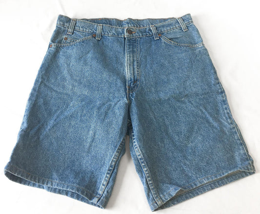 Vintage Levi's Orange Tab 550 Light Wash High Rise Denim Shorts, Sz. 35", Unisex Levi's Shorts