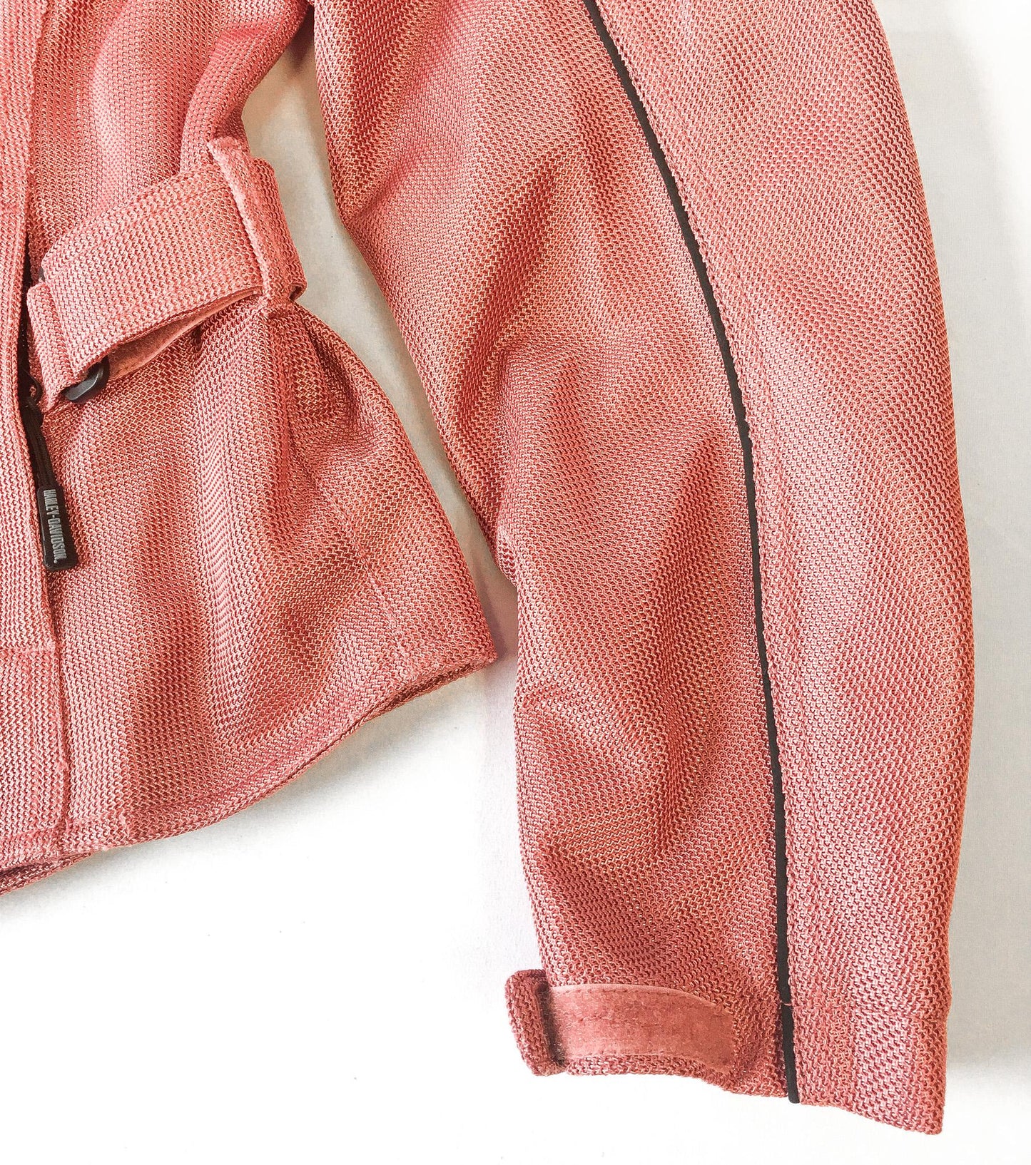 00s Harley Davidson Pink/Red Mesh Embroidered Motorcycle Riding Jacket, Women's Sz. XS, Vintage Biker Moto Style Jacket