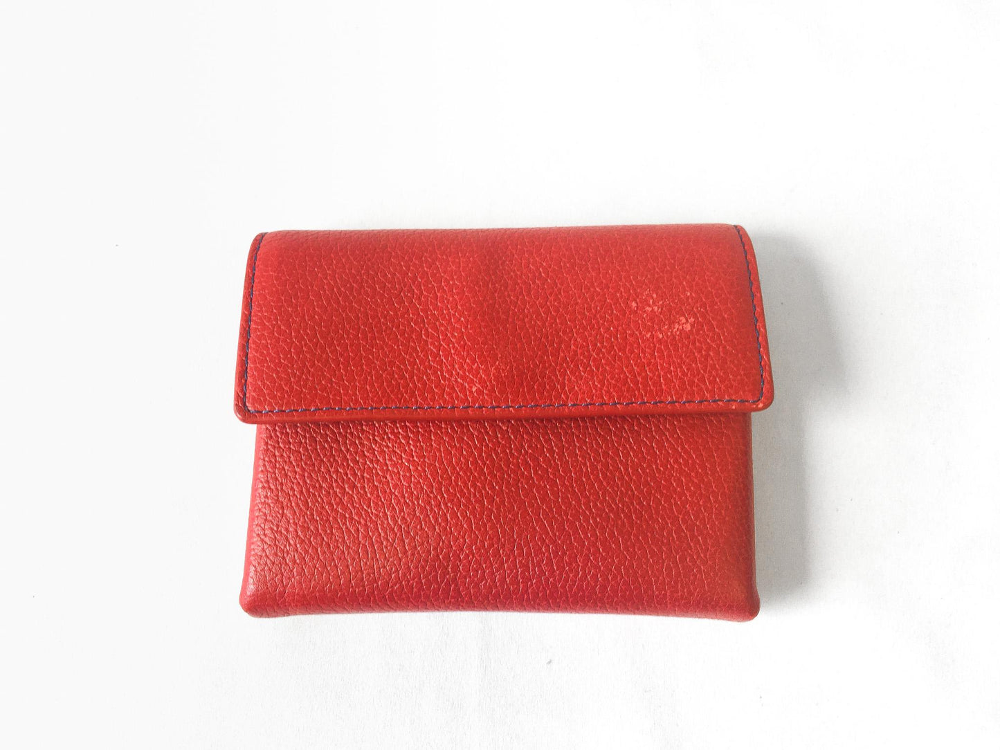 Vintage Coach Red Pebbled Playing Card Travel Case Wallet, Vintage Classy Coach Wallet