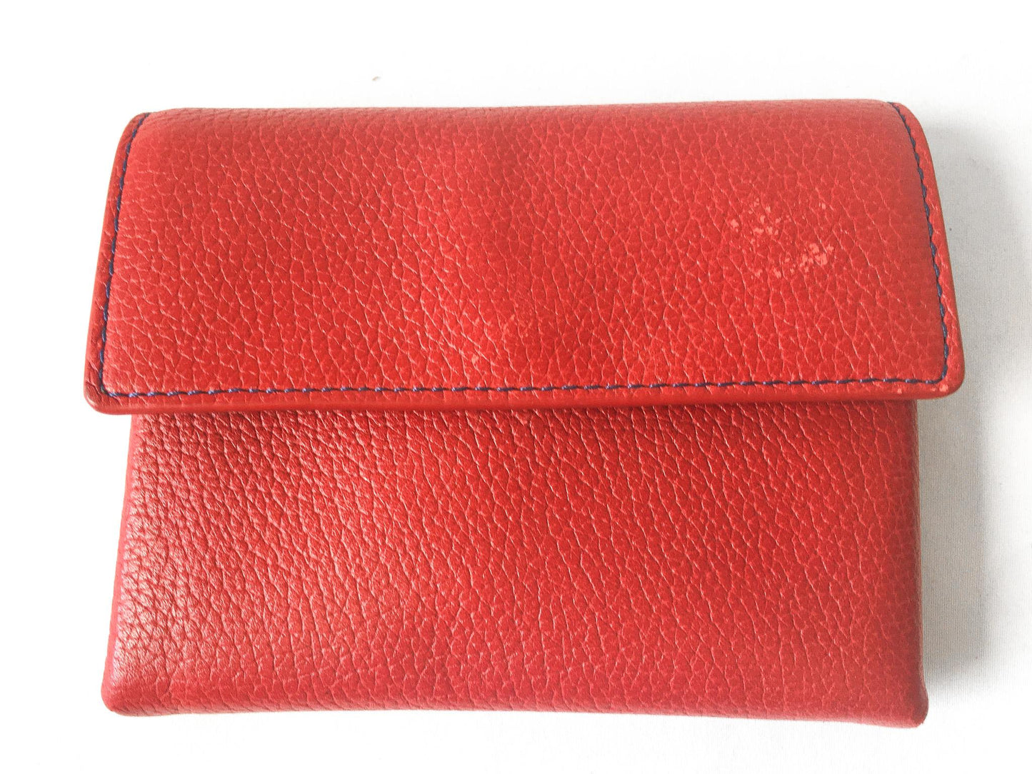 Vintage Coach Red Pebbled Playing Card Travel Case Wallet, Vintage Classy Coach Wallet