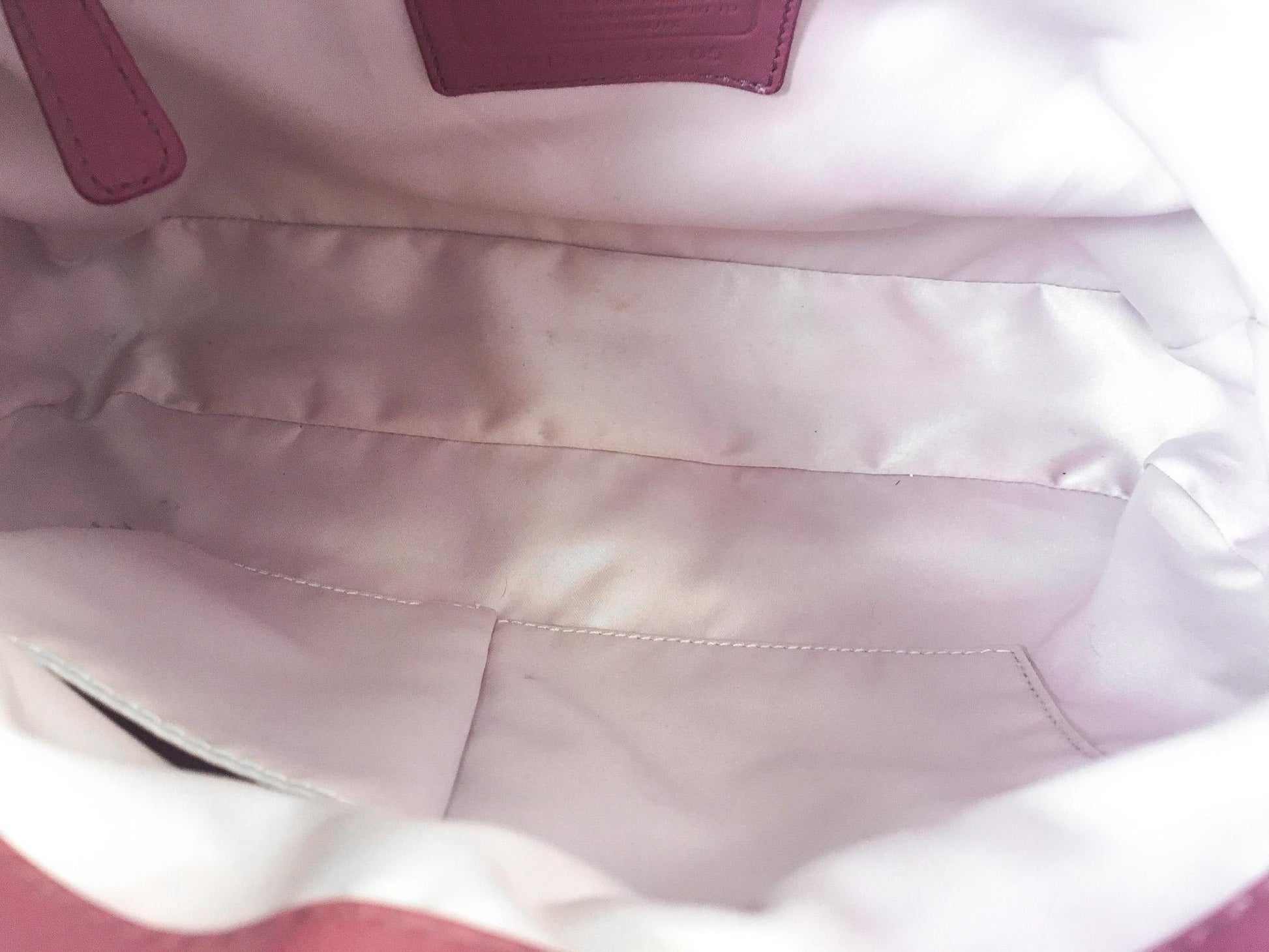 00s Coach Ashley Hippie Dusty Rose Pink Pleated Shoulder Tote Bag with Matching Wallet & Detachable Strap, Style #17605, Y2K Coach Handbag