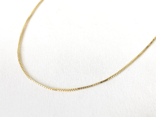 18K Yellow Gold Serpentine 7 Inch Chain Bracelet, 1mm Width, 1 Gram, Simple Everyday Dainty Minimalist Chain Bracelet