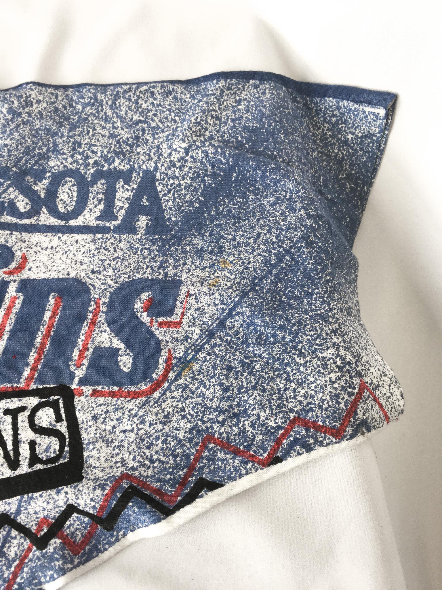 1991 Minnesota Twins World Series Champions All-Over Print Graphic T-Shirt, Mens Sz. XL Vintage MLB Minnesota Twins Streetwear Style Apparel