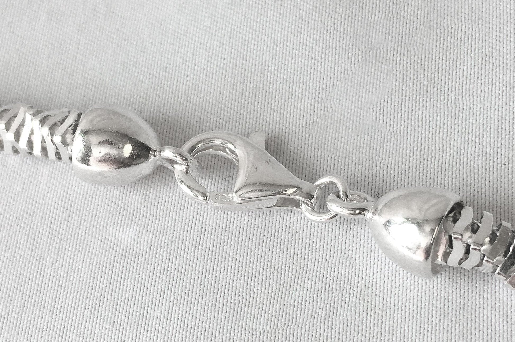 Vintage Milor 925 Italy Stacked Square Chain Necklace, Roughly 20", Roughly 4mm Width, Unique Unisex Chain
