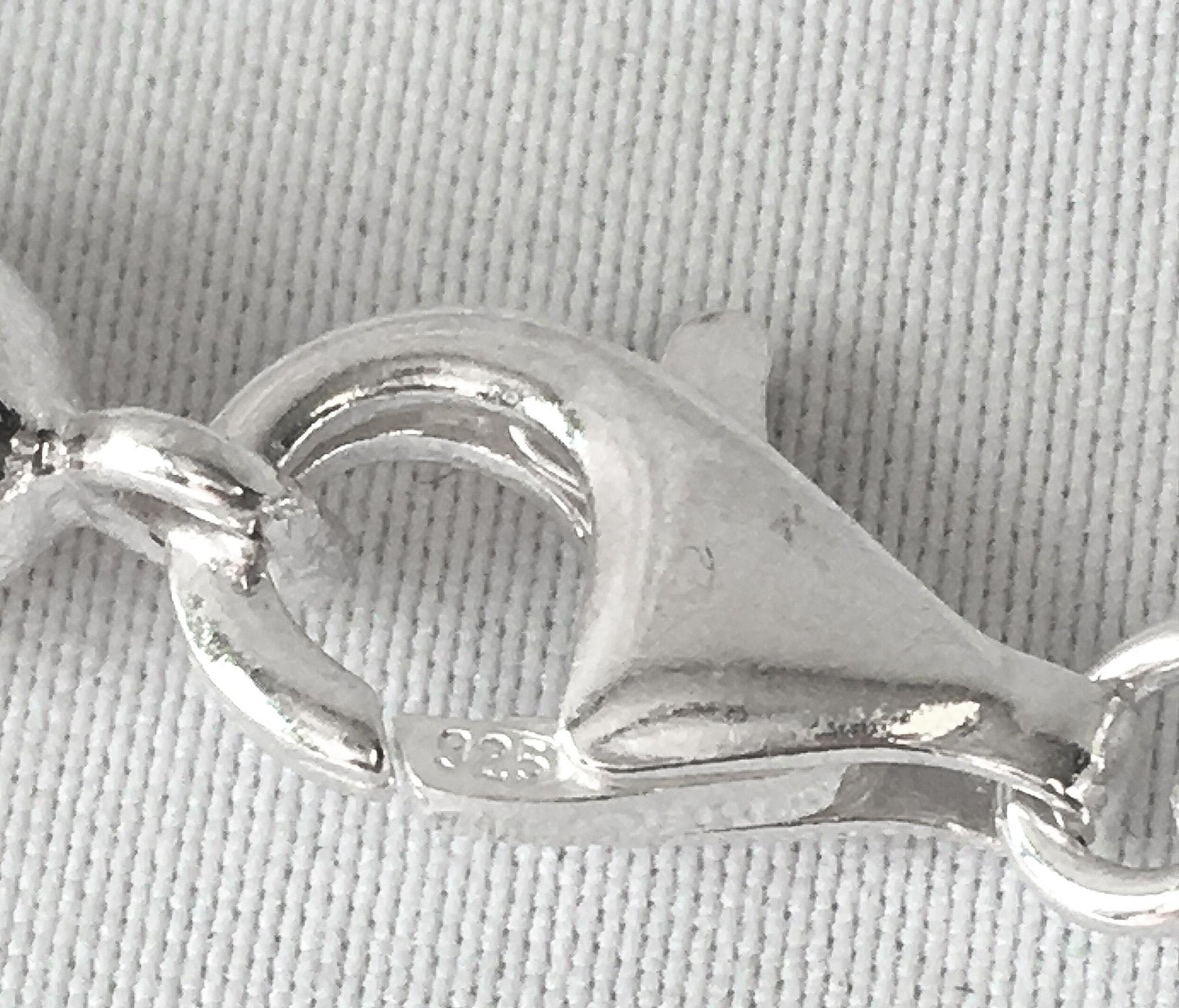 Vintage Milor 925 Italy Stacked Square Chain Necklace, Roughly 20", Roughly 4mm Width, Unique Unisex Chain
