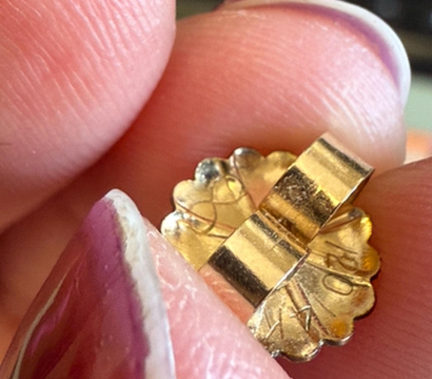 Vintage 14K & 22K Blue Opal Gold Frame Square Stud Earrings, Unique Elegant Opal Earrings