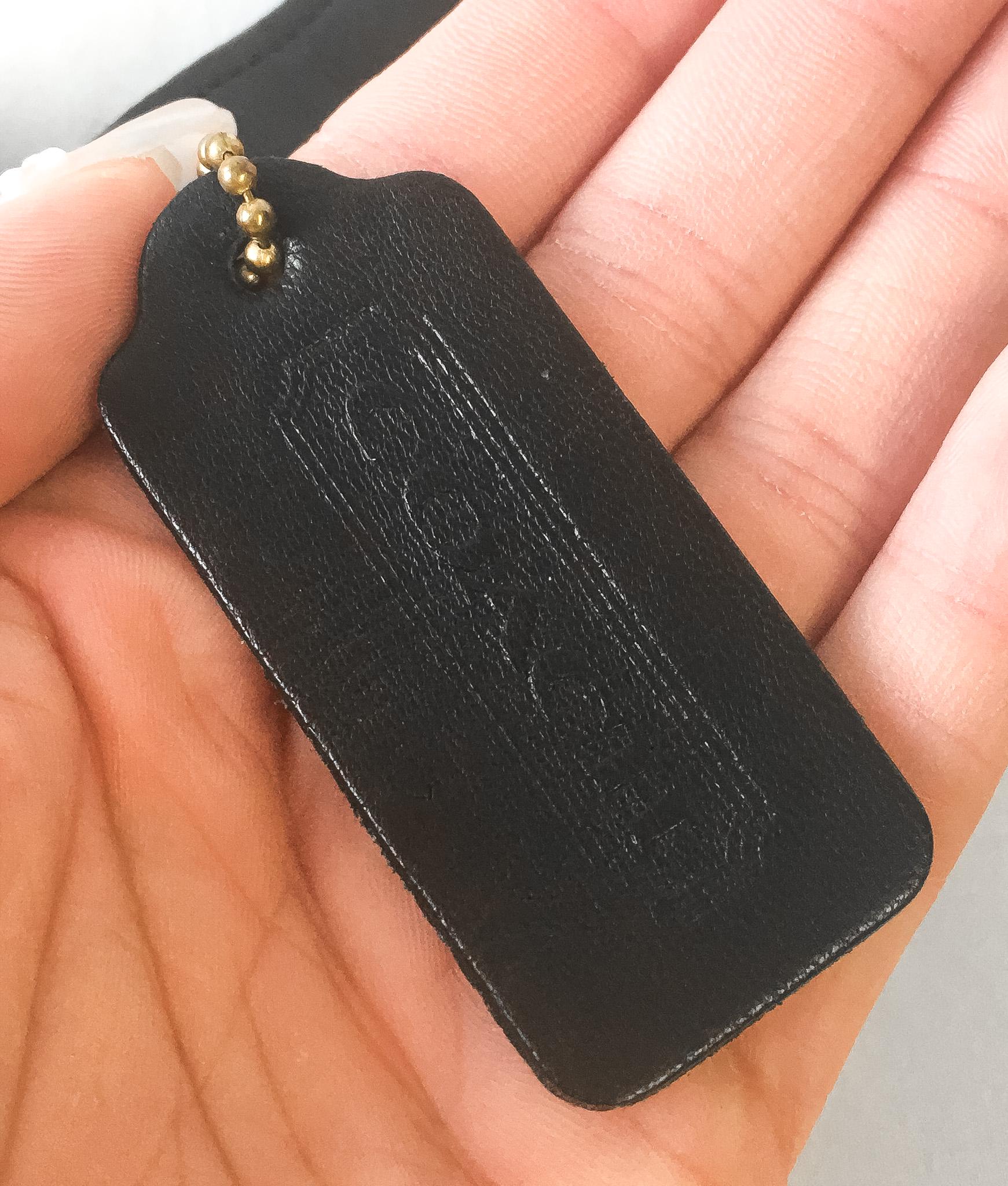 90s Coach Black Wendie Black Leather Shoulder Crossbody Bag, Style #9031, Vintage Classic Everyday Coach Handbag