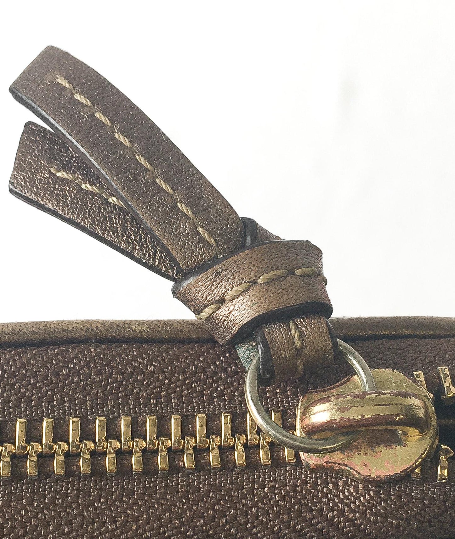 00s Coach Zoe Brown Metallic Buckle Large Accordion Wallet with Original Box, Y2K Classy Coach Wallet