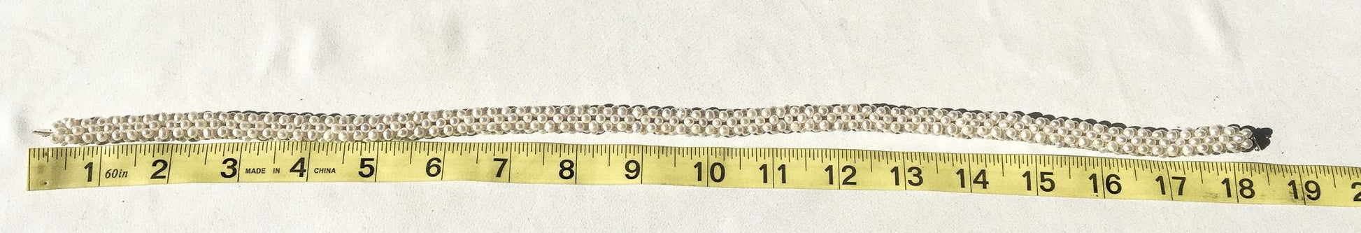 Vintage Genuine Pearl Rope Necklace with 14K Gold Clasp, 18.5", Elegant Unique Statement Pearl Necklace