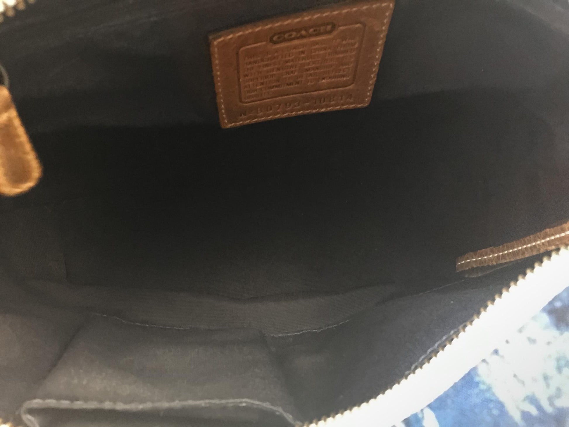 Y2K 00s Coach Carly Denim Patchwork Shoulder Bag, Style #10814, Unique Y2K Coach Handbag