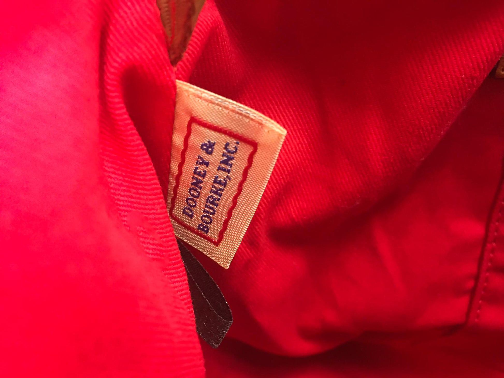 Modern Dooney and Bourke Celeste Brown Monogram Leather Crossbody Satchel Tote Bag, Classy Everyday Dooney Handbag