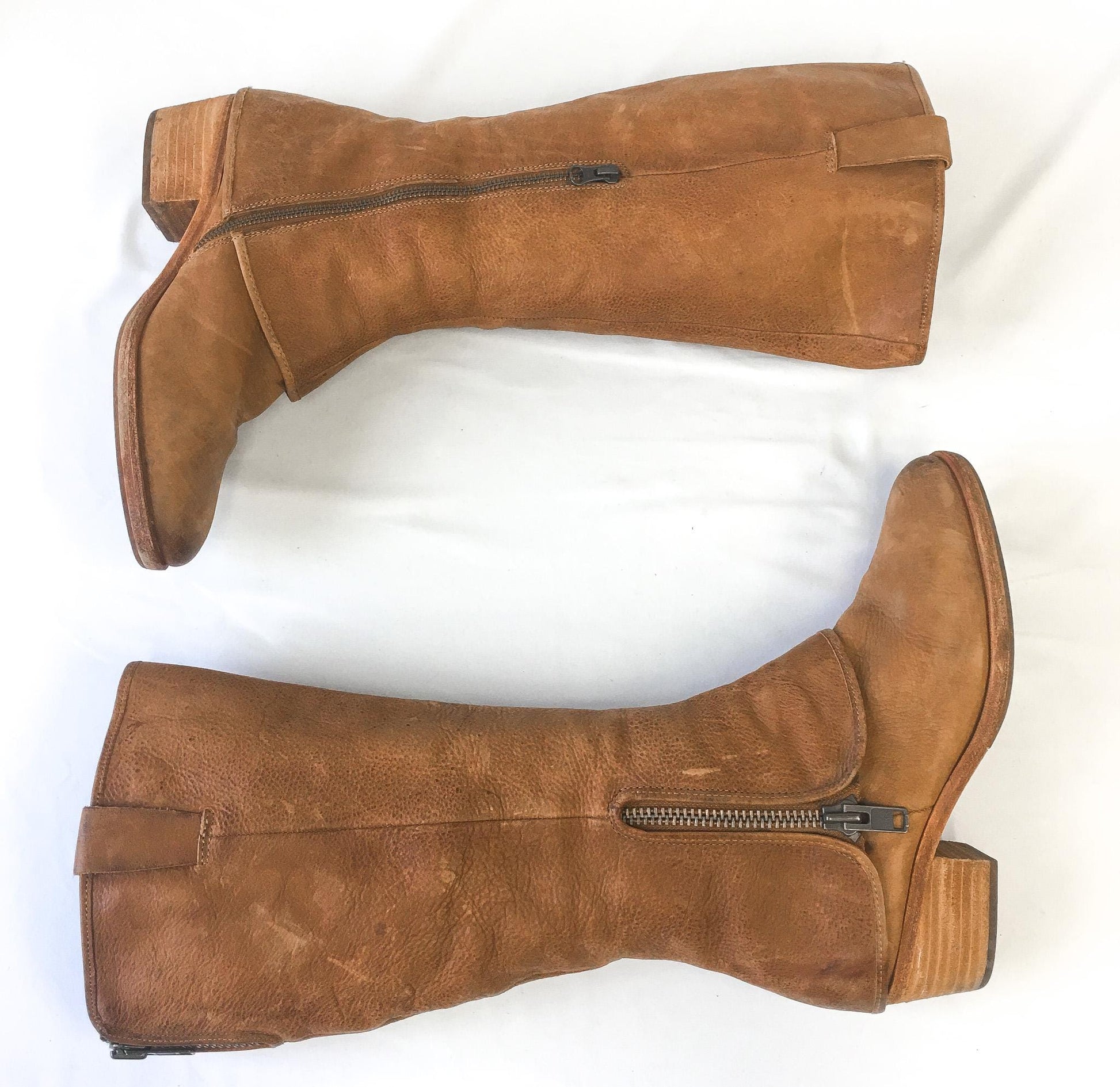 Kork-Ease Kayla II Brown Leather Knee High Boots, Women's Sz. 10M, Vintage Classic Everyday Leather Boots