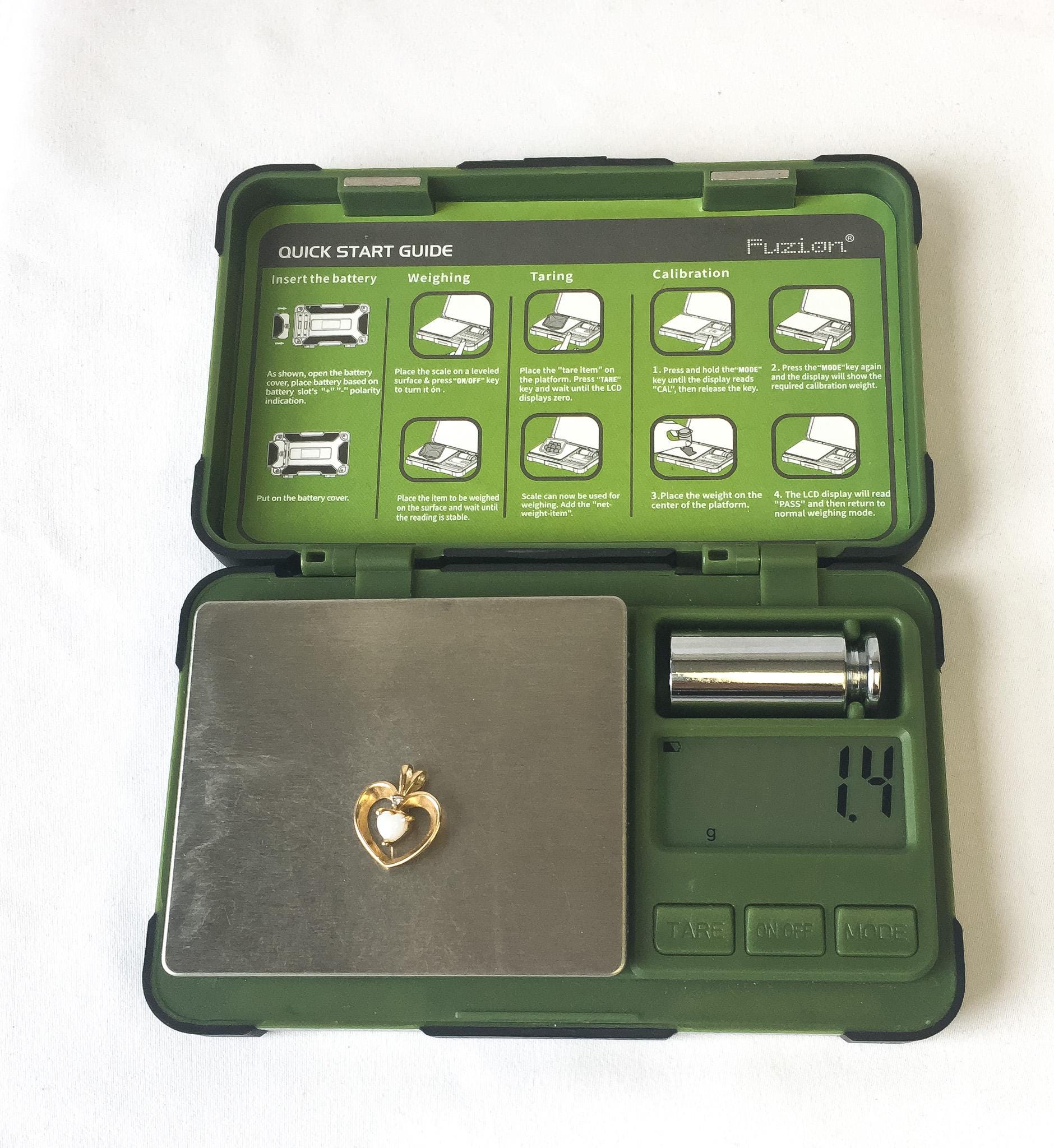 14K Yellow Gold Diamond Opal Heart Shaped Pendant, Dainty Simple Everyday Pendant