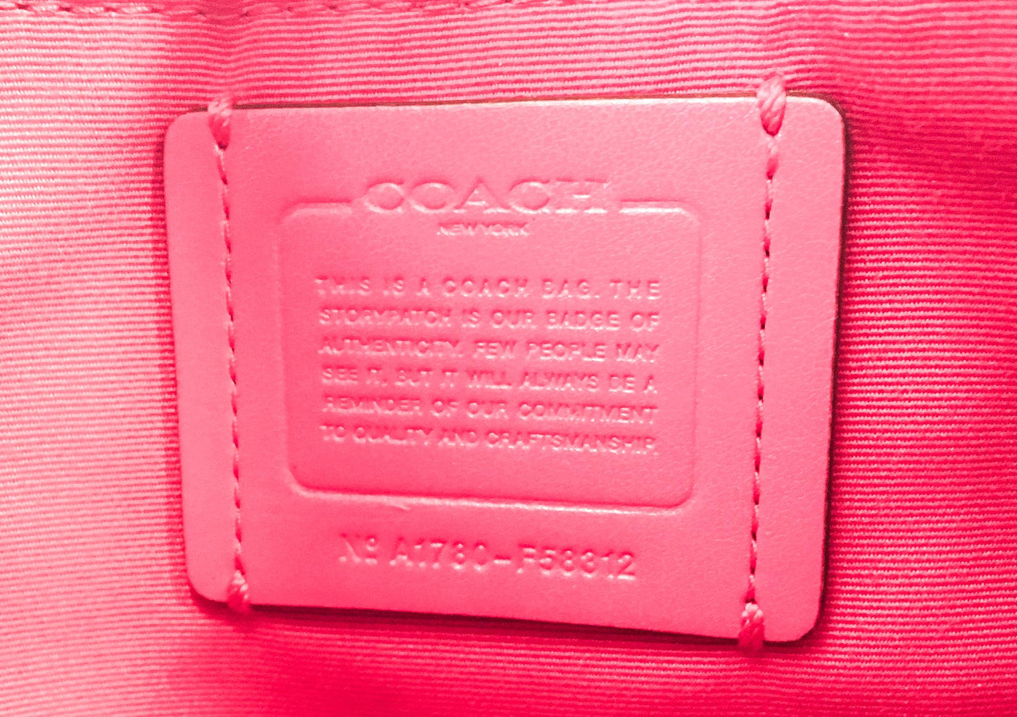 Modern Coach Signature C Pink Mini Bennett Satchel Top Handle with Detachable Crossbody Strap, Style 58312, Y2K 00s Coach Handbag