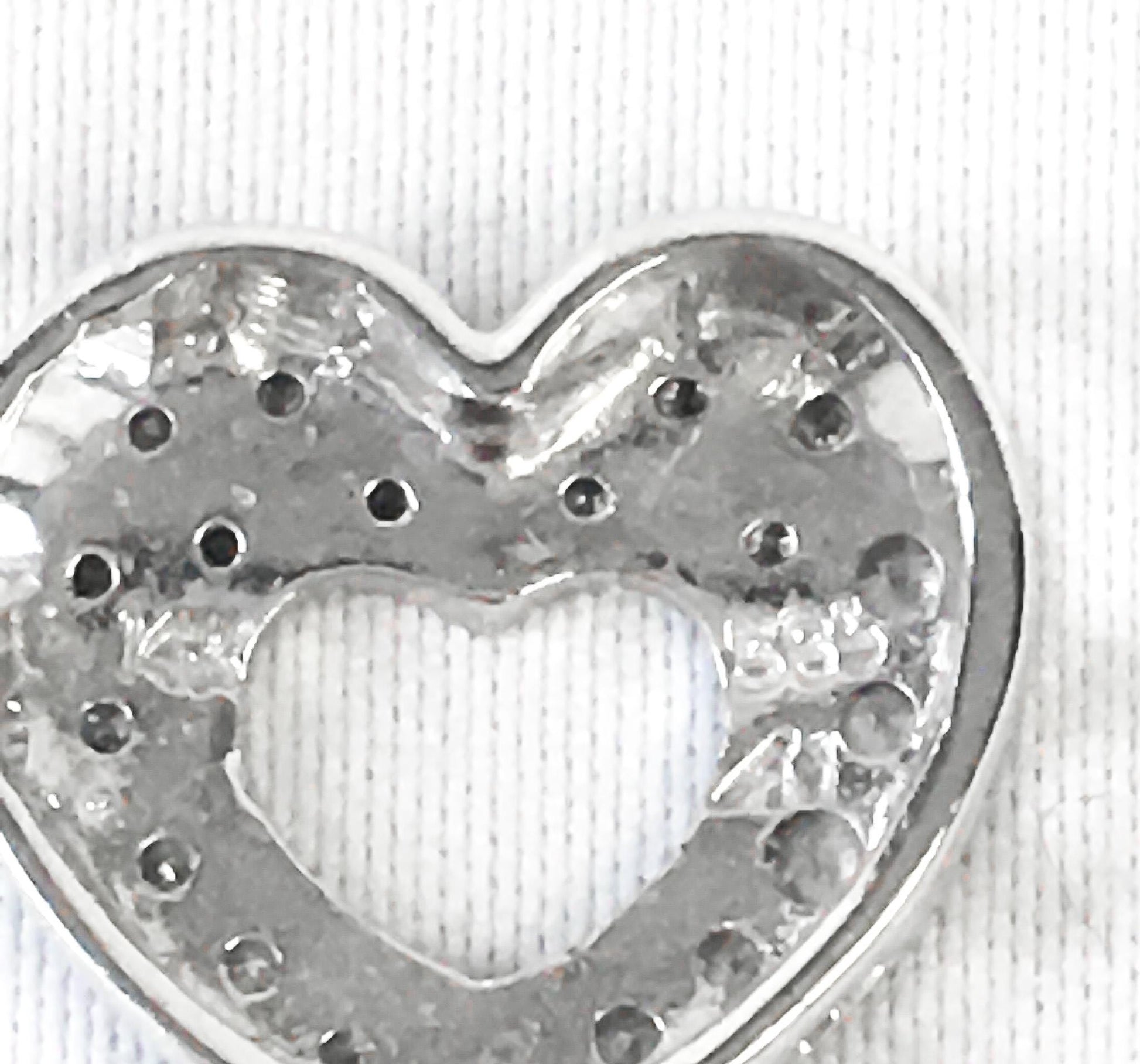 14K White Gold Diamond Heart Pendant
