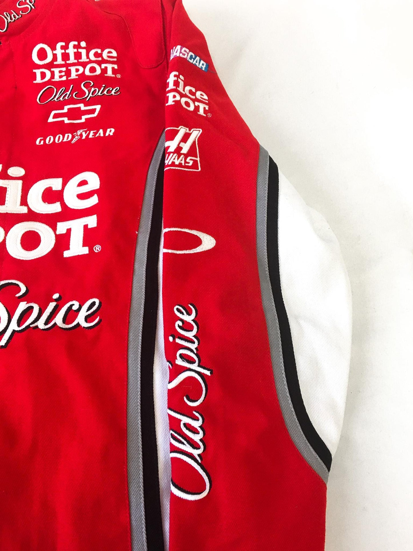 Chase Authentics Tony Stewart #14 Office Depot Red Racing Jacket, Men's Sz. M, Vintage Nascar F1 Streetwear Unisex Jacket