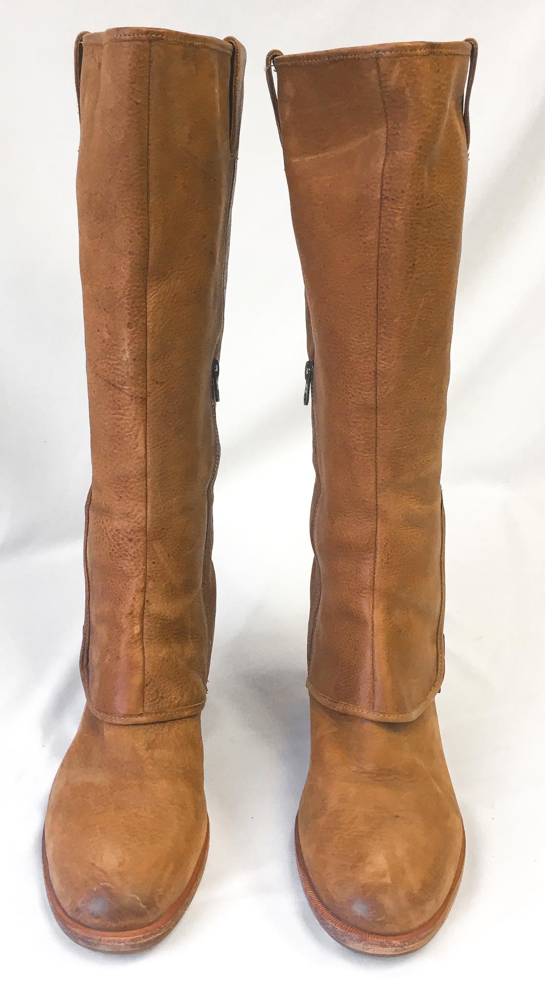 Kork-Ease Kayla II Brown Leather Knee High Boots, Women's Sz. 10M, Vintage Classic Everyday Leather Boots